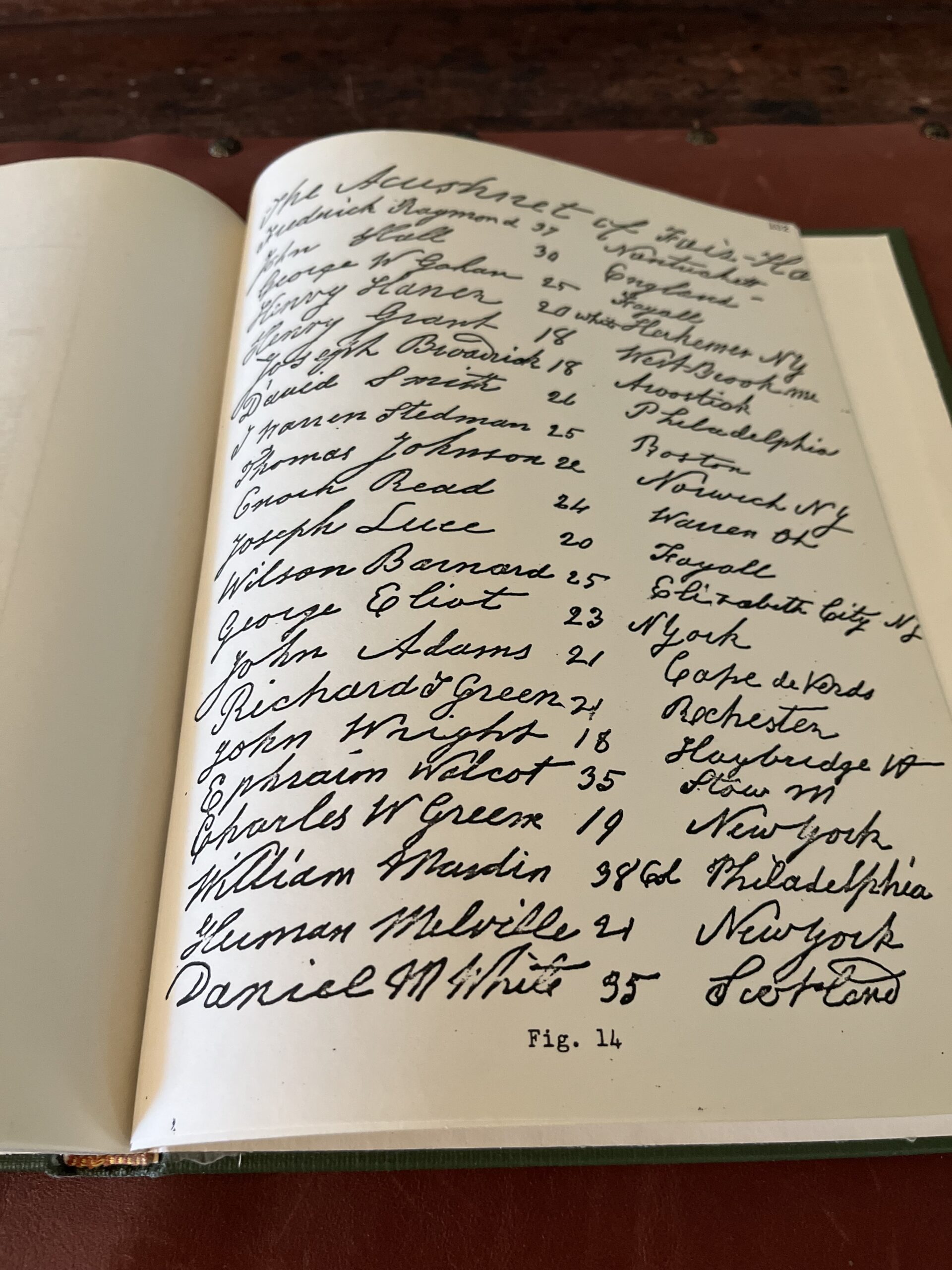Herman Melville Crew List