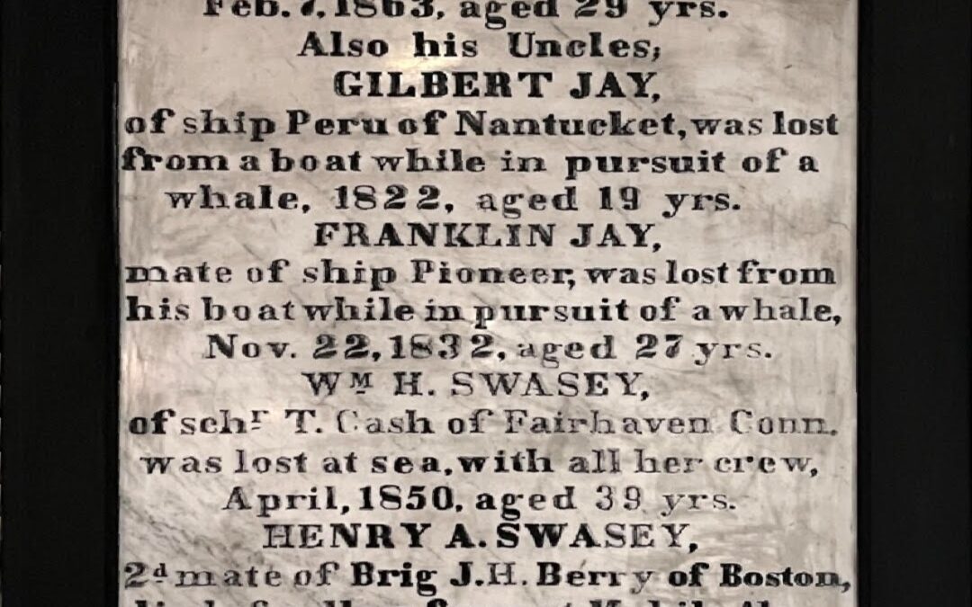 William S. Jay, Gilbert Jay, Franklin Jay, Wm H Swasey, Henry A Swasey (all under William Jay)